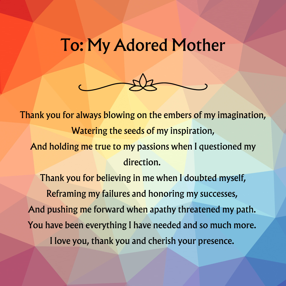 Eternal Hope Necklace: To My Adored Mother