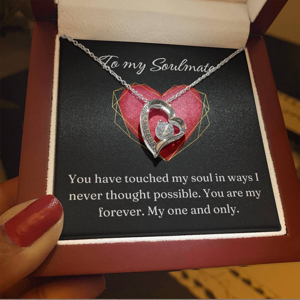 Forever Love Heart Necklace: You Have Touched my Soul