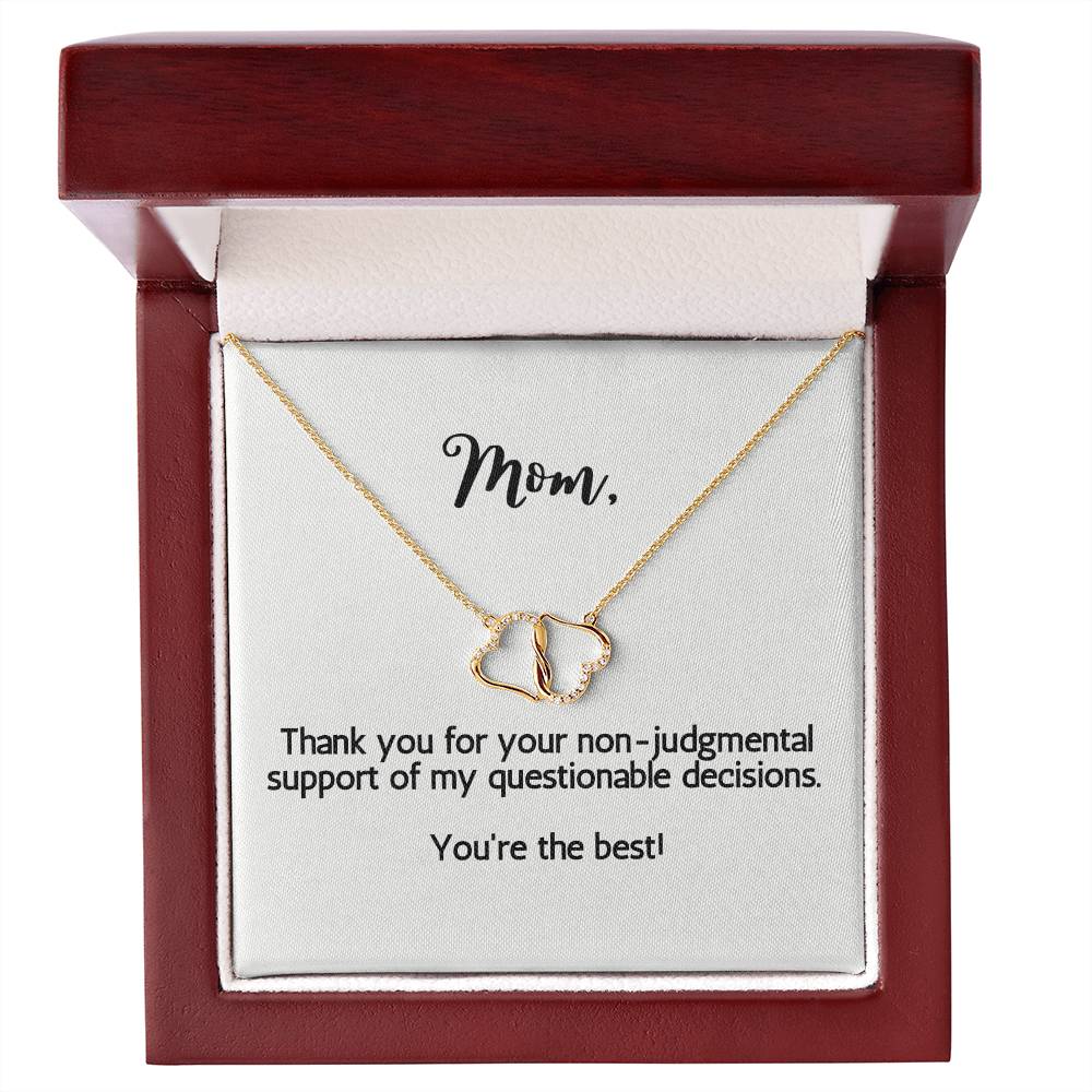 Two Hearts Entwined Diamond Necklace: Thank you for your non-judgmental