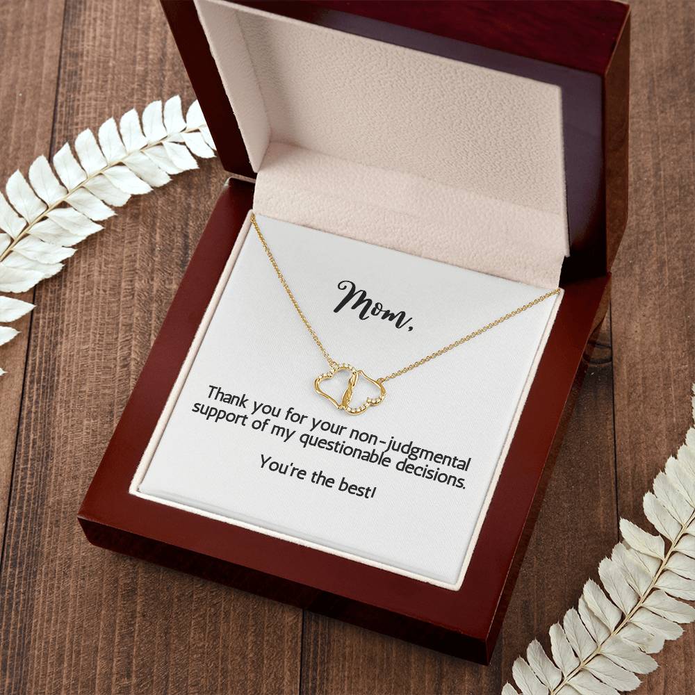 Two Hearts Entwined Diamond Necklace: Thank you for your non-judgmental