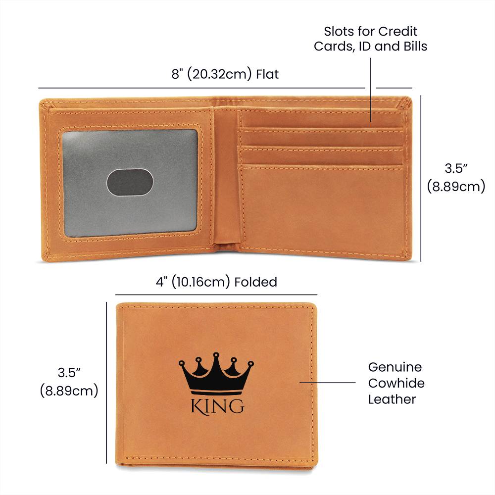 Genuine Leather Wallet: King