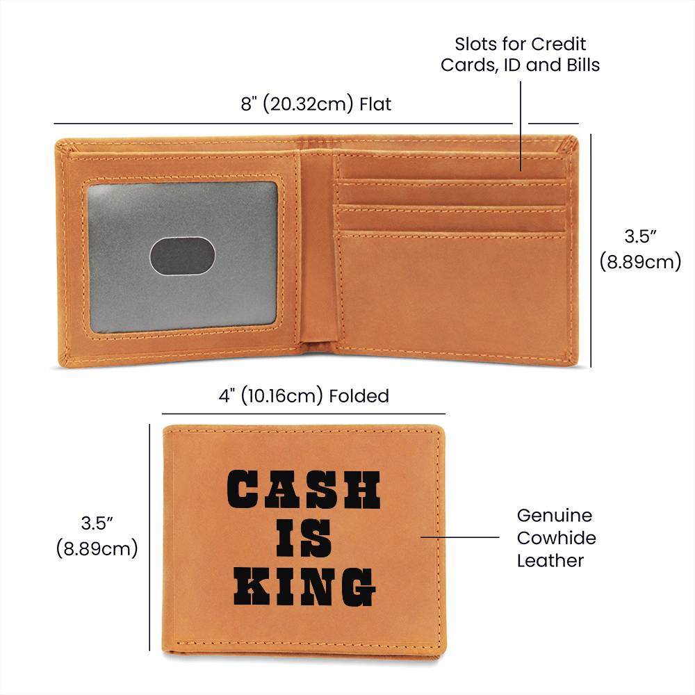 Genuine Leather Wallet: Cash is King