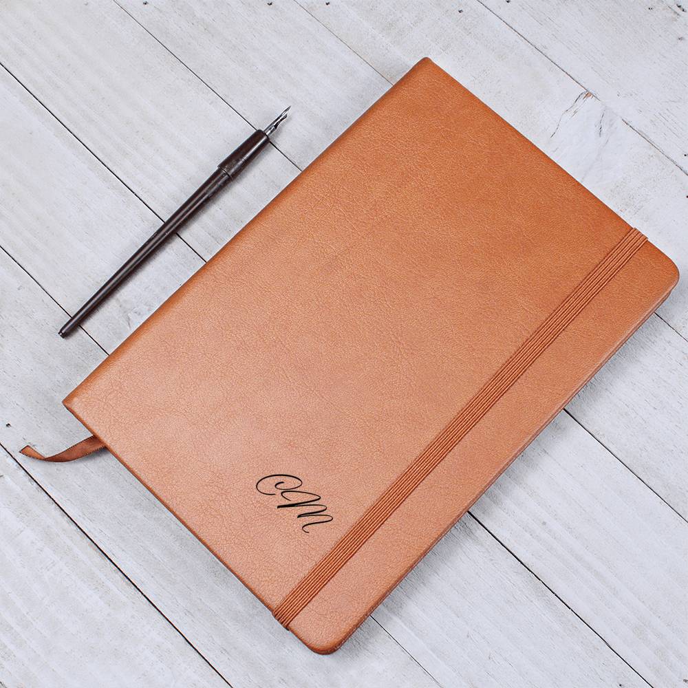 Vegan Leather Journal - Custom Initials