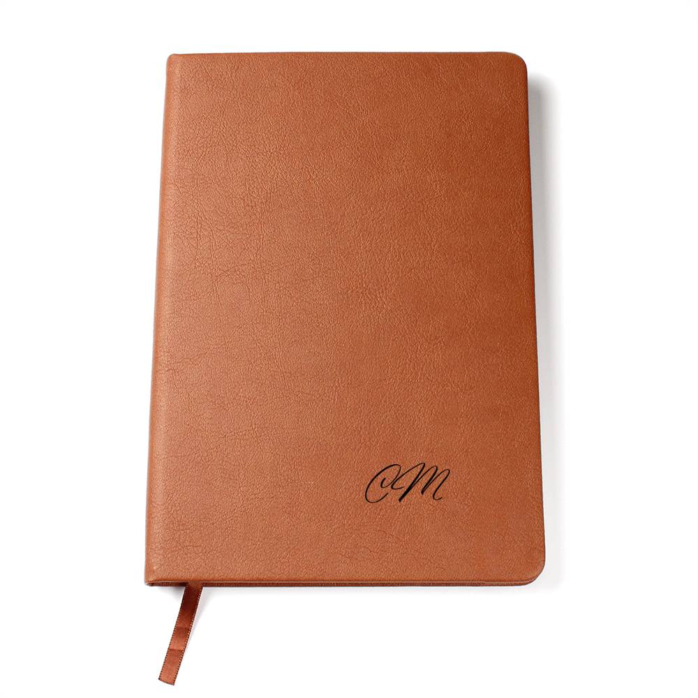 Vegan Leather Journal - Custom Initials