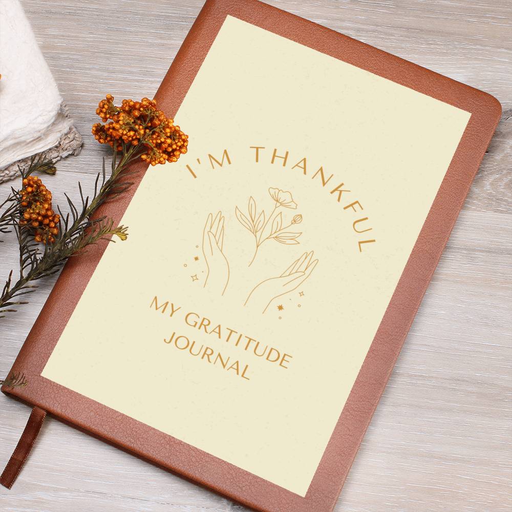 Vegan Journal: I'm Thankful Gratitude Journal