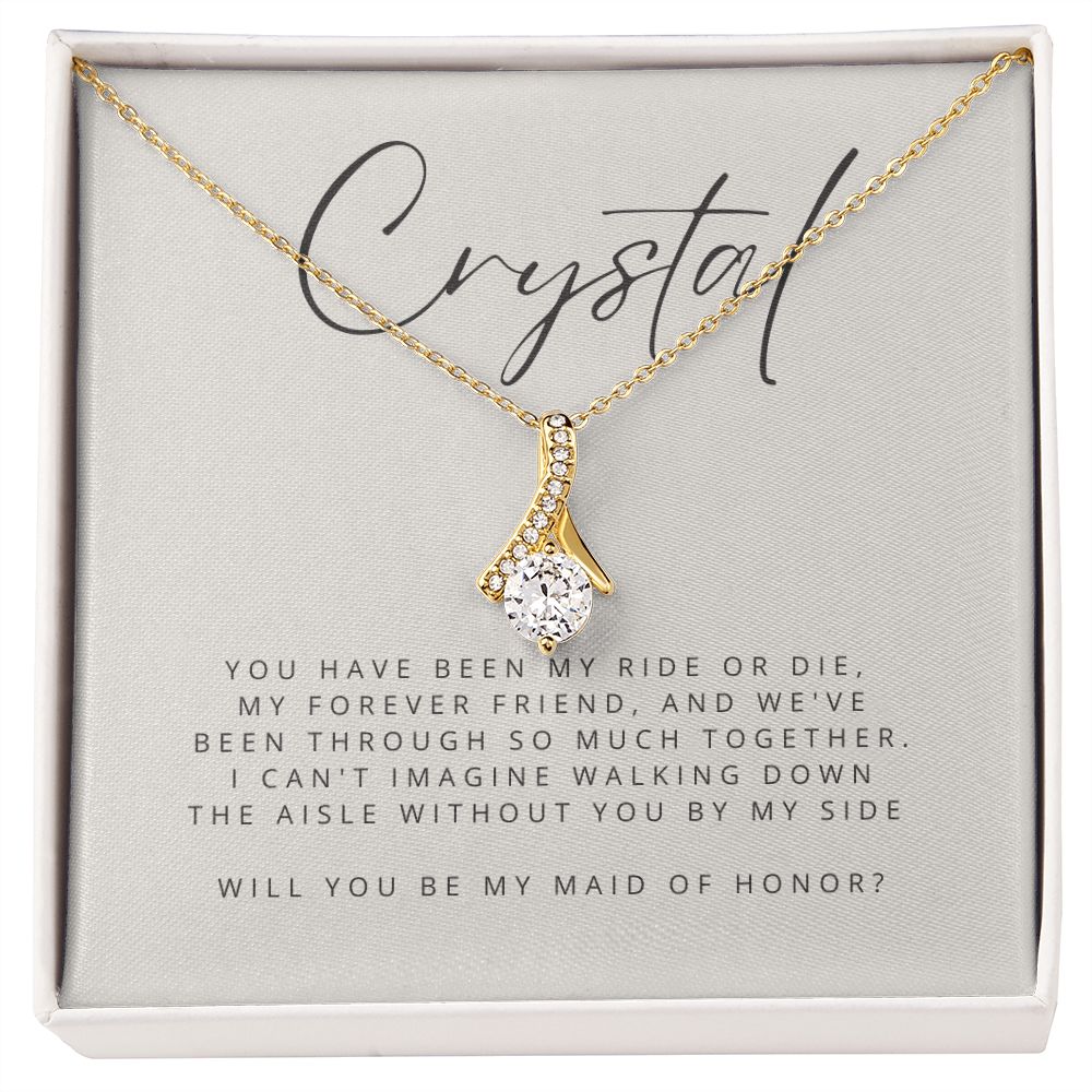 Alluring Beauty Necklace: Will You Be My Maid of Honor?