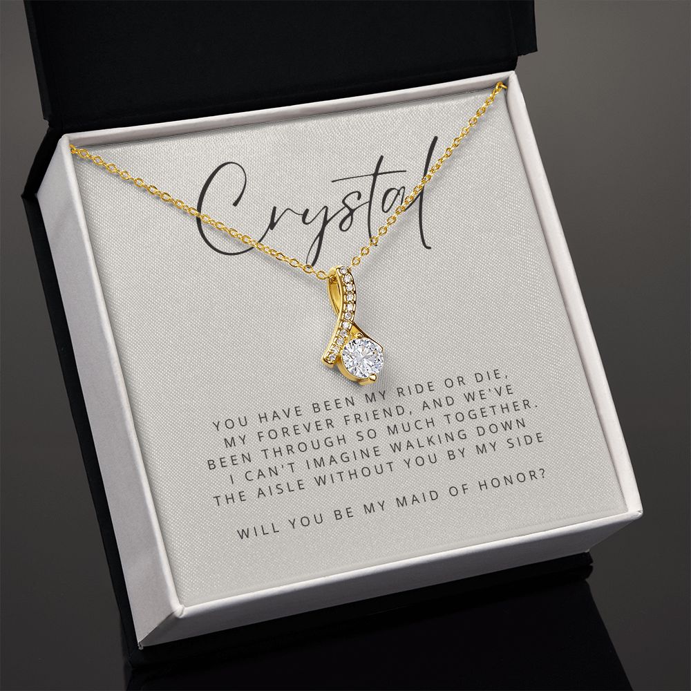 Alluring Beauty Necklace: Will You Be My Maid of Honor?