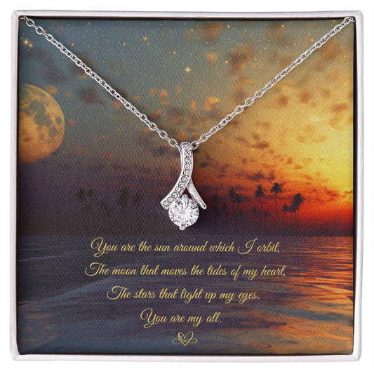 Alluring Necklace: You are the sun around which I orbit