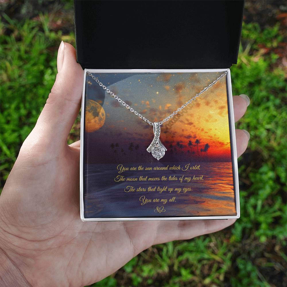 Alluring Necklace: You are the sun around which I orbit