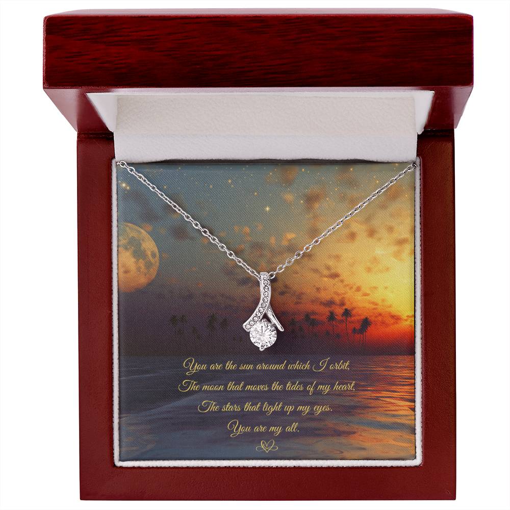 Alluring Necklace: You are the sun around which I orbit