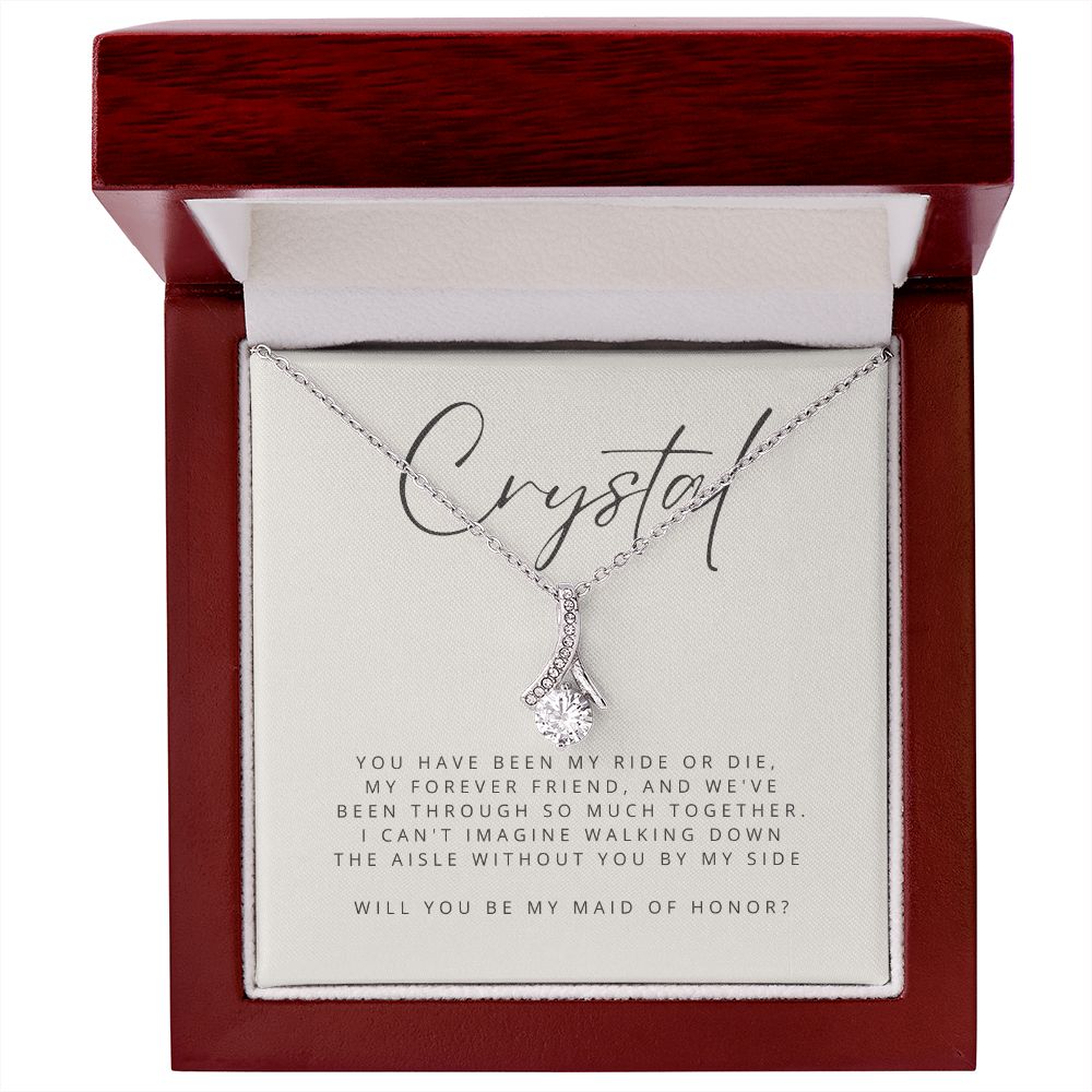 Alluring Beauty Necklace: Will You Be My Maid of Honor?