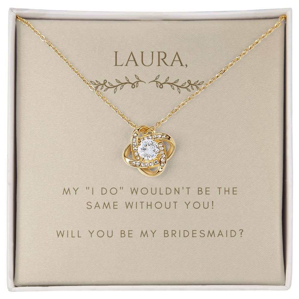 Love Knot Necklace: My "I do" wouldn't be the same without you