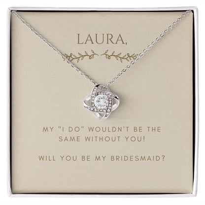 Love Knot Necklace: My "I do" wouldn't be the same without you