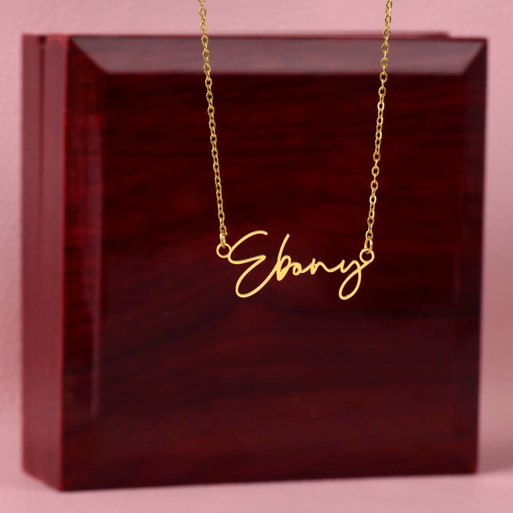 Cursive Custom Name Necklace: Holy Shit You Graduated