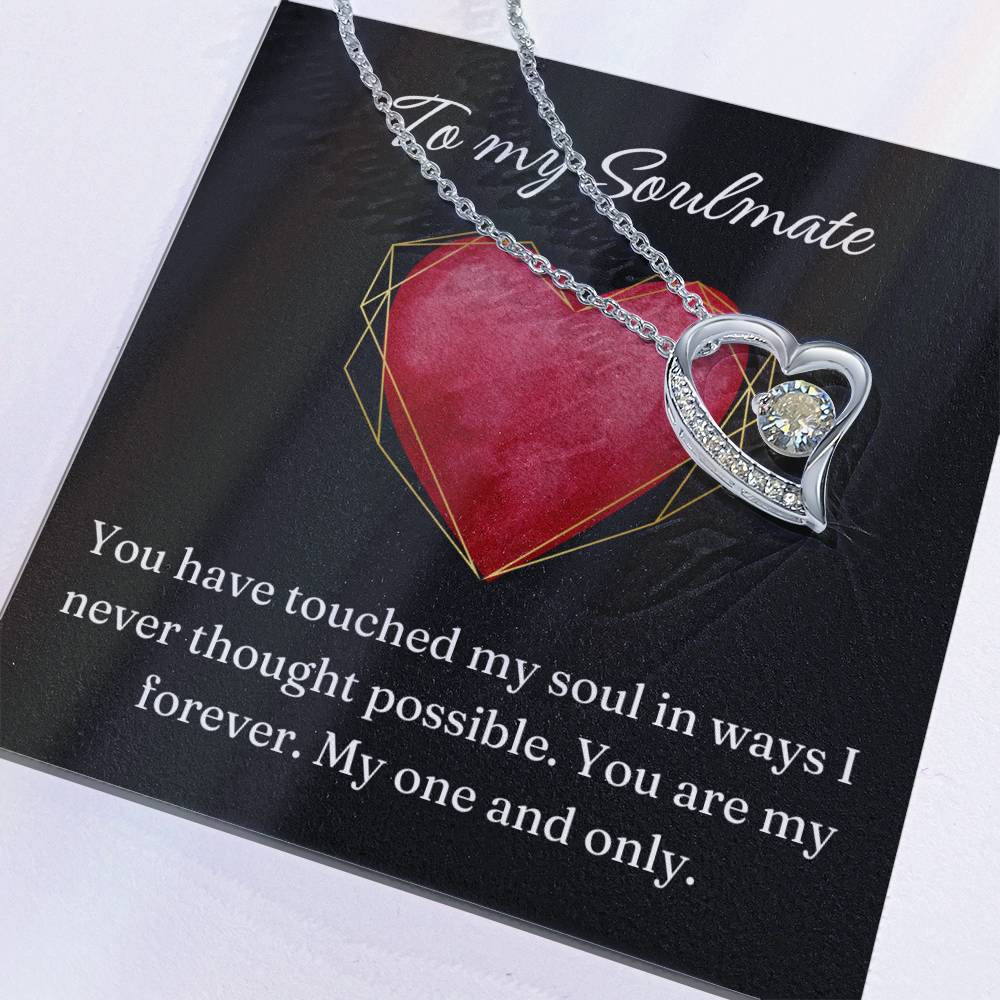 Forever Love Heart Necklace: You Have Touched my Soul